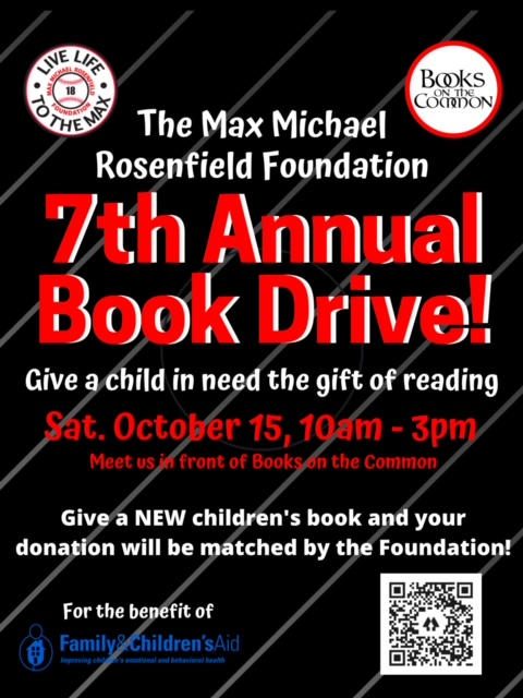 7th Annual Book Drive-Max Michael Rosenfield Foundation